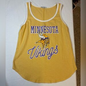NFL Minnesota Vikings Gold Tank Top with Purple & White Trim